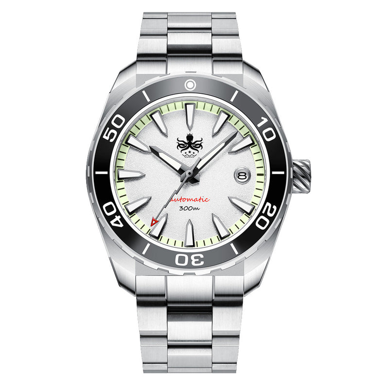 Phoibos Proteus 300M Automatic Diver with White Dial #PY024D zoom