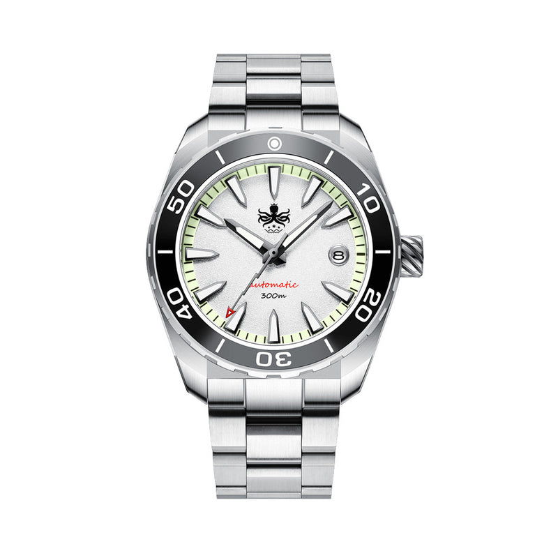 Phoibos Proteus 300M Automatic Diver with White Dial #PY024D