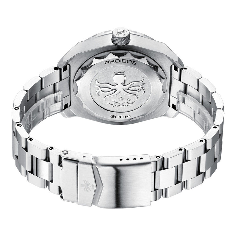 Phoibos Proteus 300M Automatic Diver with Salmon Dial #PY024G back