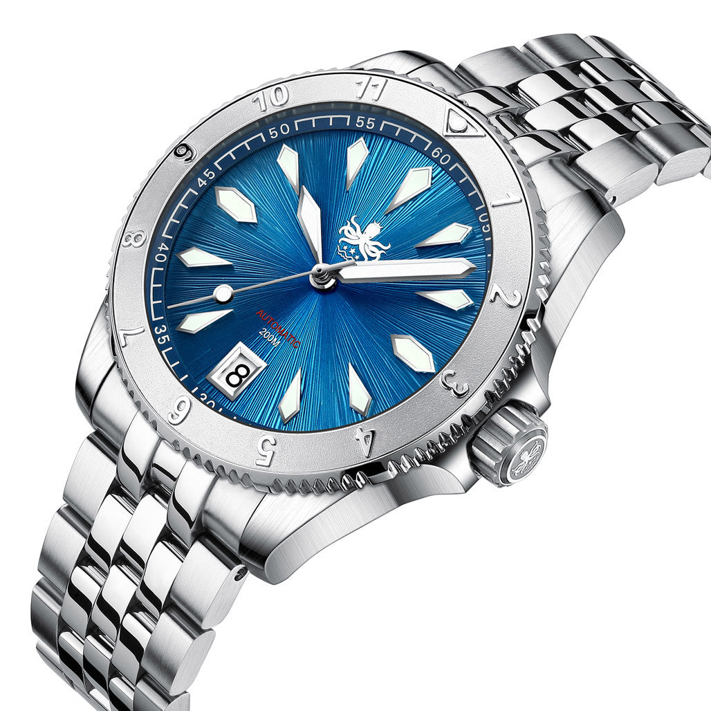 Phoibos PY026B 200 meter Voyager Automatic Dive Watch with an