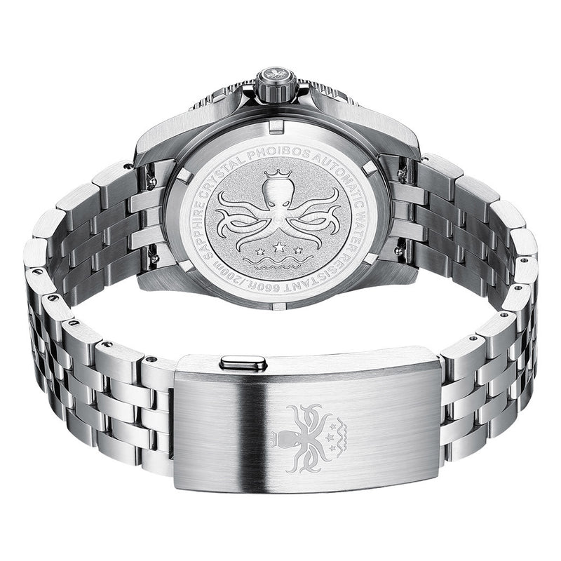 PHOIBOS Blue Voyager 2.0 Automatic Dive Watch with Double Dome AR Sapphire Crystal #PY026B