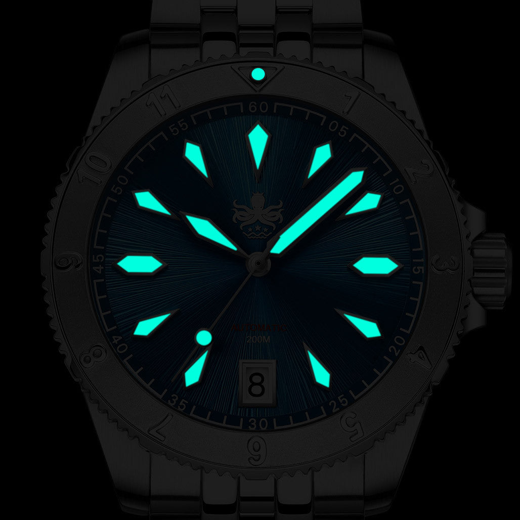 Phoibos PY026B 200 meter Voyager Automatic Dive Watch with an