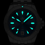 PHOIBOS Grey Voyager 2.0 Automatic Dive Watch with Double Dome AR Sapphire Crystal #PY026E