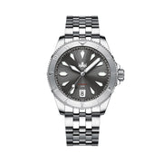 PHOIBOS Grey Voyager 2.0 Automatic Dive Watch with Double Dome AR Sapphire Crystal #PY026E