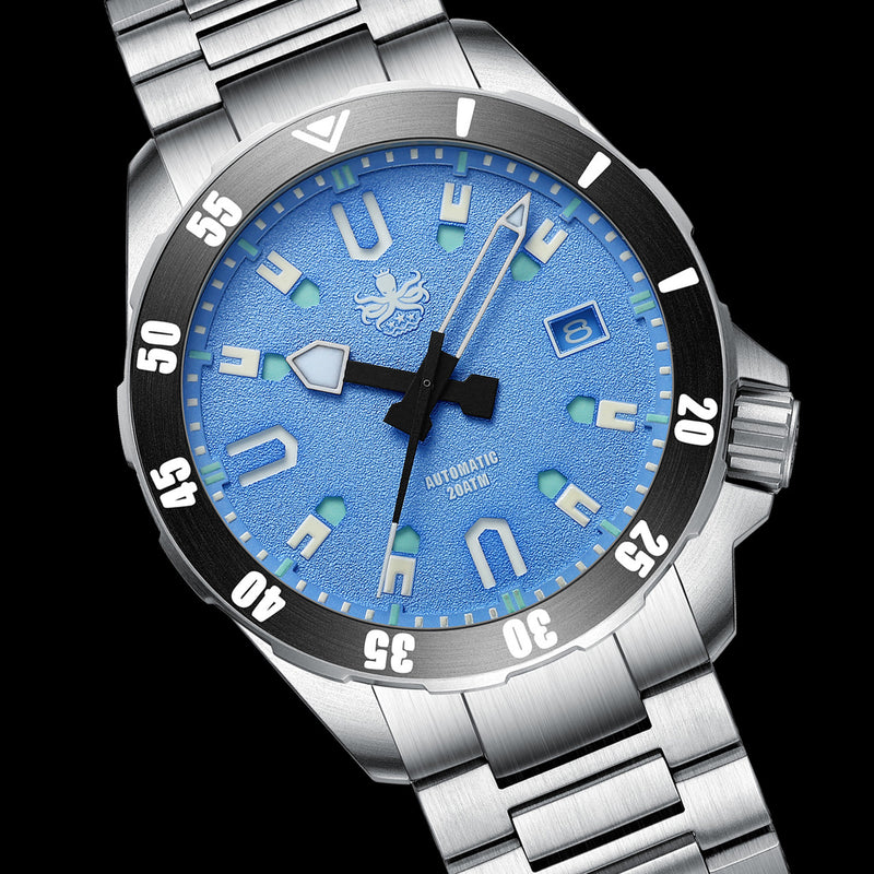 PHOIBOS Apollo Titanium 200-Meter Automatic Dive Watch with AR Sapphire Crystal #PY031B