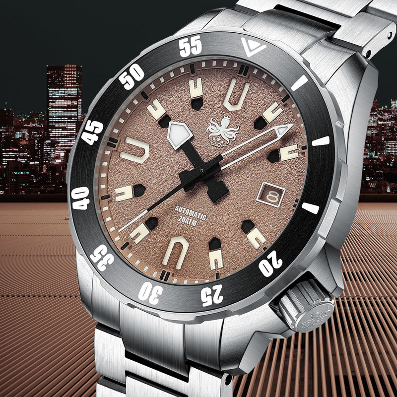 Scratch and Dent - PHOIBOS Apollo Titanium 200-Meter Automatic Dive Watch with AR Sapphire Crystal #SND1010