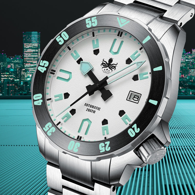 PHOIBOS Apollo Titanium 200-Meter Automatic Dive Watch with AR Sapphire Crystal #PY031F