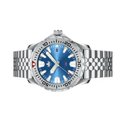 Phoibos Kraken 300 Meter Automatic Dive Watch with Sunray Blue Dial #PY033B Side