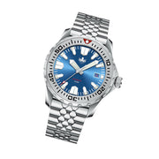 Phoibos Kraken 300 Meter Automatic Dive Watch with Sunray Blue Dial #PY033B Tilt