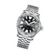 Phoibos Kraken 300 Meter Automatic Dive Watch with Black & Silver Dial #PY033C Tilt