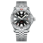 Phoibos Kraken 300 Meter Automatic Dive Watch with Black & Silver Dial #PY033C Zoom