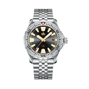 Phoibos Kraken 300 Meter Automatic Dive Watch with Sunray Black and Gold Dial #PY033D