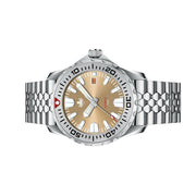 Phoibos Kraken 300 Meter Automatic Dive Watch with Sunray Champagne Dial #PY033E Side