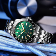 Phoibos Voyager Automatic Dive Watch with Malachite Green Dial #PY035A Lifestyle