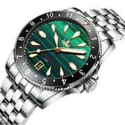 Phoibos Voyager Automatic Dive Watch with Malachite Green Dial #PY035A Side
