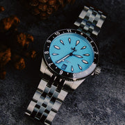 Phoibos Voyager Automatic Dive Watch with Maya Blue Dial #PY035B Lifestyle