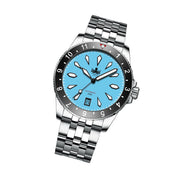 Phoibos Voyager Automatic Dive Watch with Maya Blue Dial #PY035B tilt