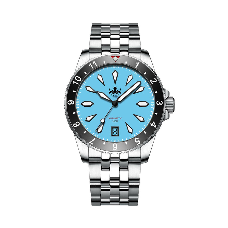 Phoibos Voyager Automatic Dive Watch with Maya Blue Dial #PY035B