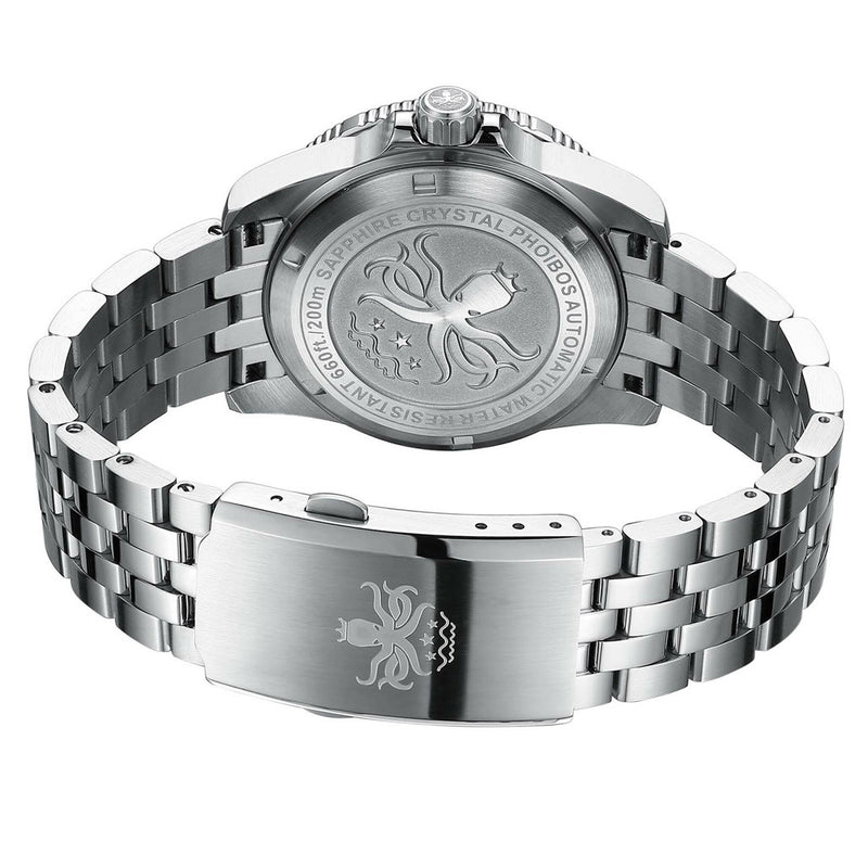 Phoibos Voyager Automatic Dive Watch with Black Gilt Dial #PY035C Back