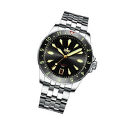 Phoibos Voyager Automatic Dive Watch with Black Gilt Dial #PY035C Tilt