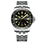 Phoibos Voyager Automatic Dive Watch with Black Gilt Dial #PY035C Zoom