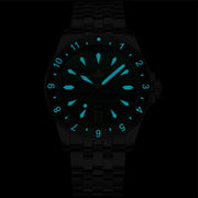 Phoibos Voyager Automatic Dive Watch with Mother of Pearl Dial #PY035E lime