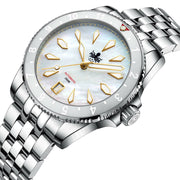 Phoibos Voyager Automatic Dive Watch with Mother of Pearl Dial #PY035E side