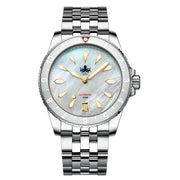 Phoibos Voyager Automatic Dive Watch with Mother of Pearl Dial #PY035E zoom