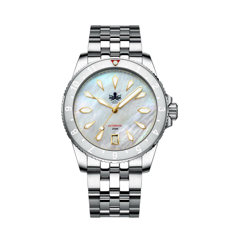 Phoibos Voyager Automatic Dive Watch with Mother of Pearl Dial #PY035E