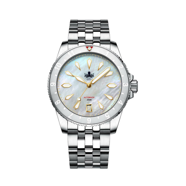 Phoibos Voyager Automatic Dive Watch with Mother of Pearl Dial #PY035E