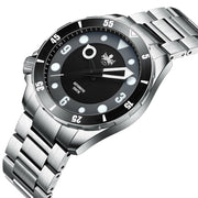 Phoibos Apollo Automatic Dive Watch with Black Sandwich Dial #PY036C side