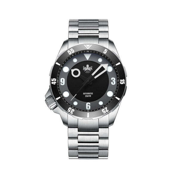 Phoibos Apollo Automatic Dive Watch with Black Sandwich Dial #PY036C