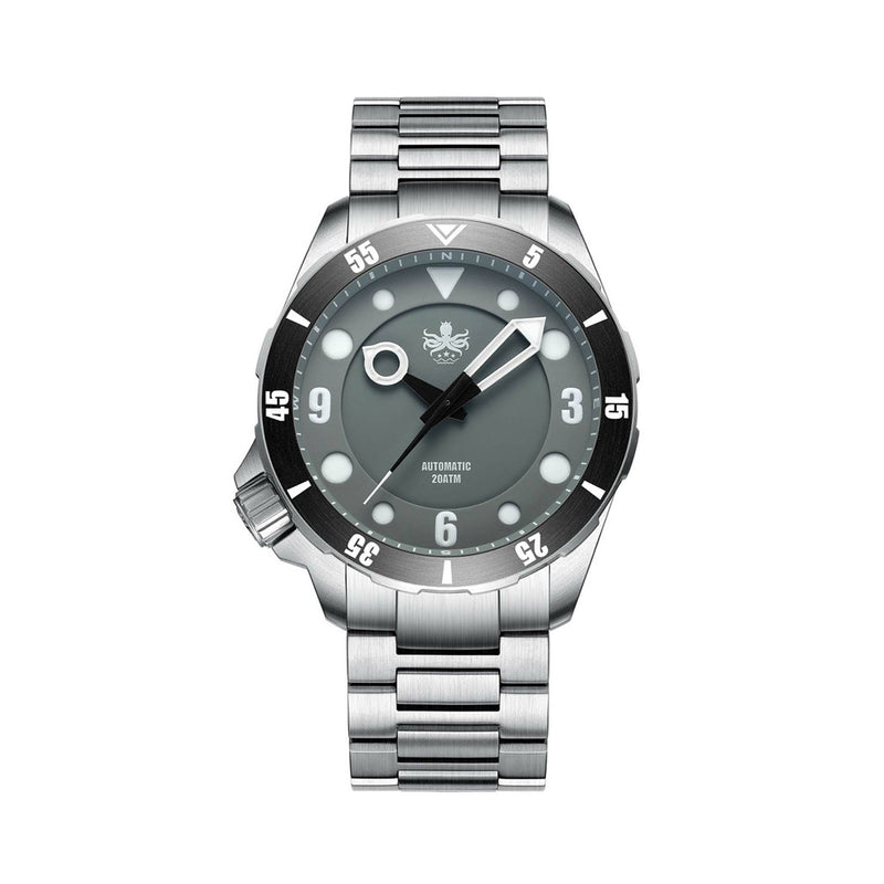 Phoibos Apollo Automatic Dive Watch with Grey Sandwich Dial #PY036E