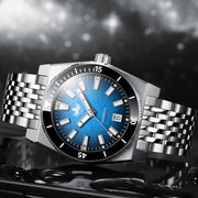 Phoibos Narwhal 300M Automatic Diver with Blue Dial #PY037B lifestyle