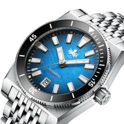 Phoibos Narwhal 300M Automatic Diver with Blue Dial #PY037B angle