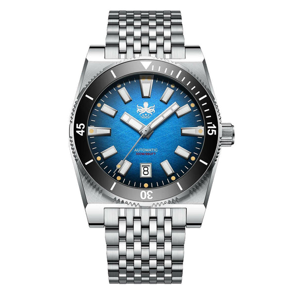 Phoibos Narwhal 300M Automatic Diver with Blue Dial #PY037B zoom