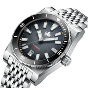 Phoibos Narwhal 300M Automatic Diver with Grey Dial #PY037C angle