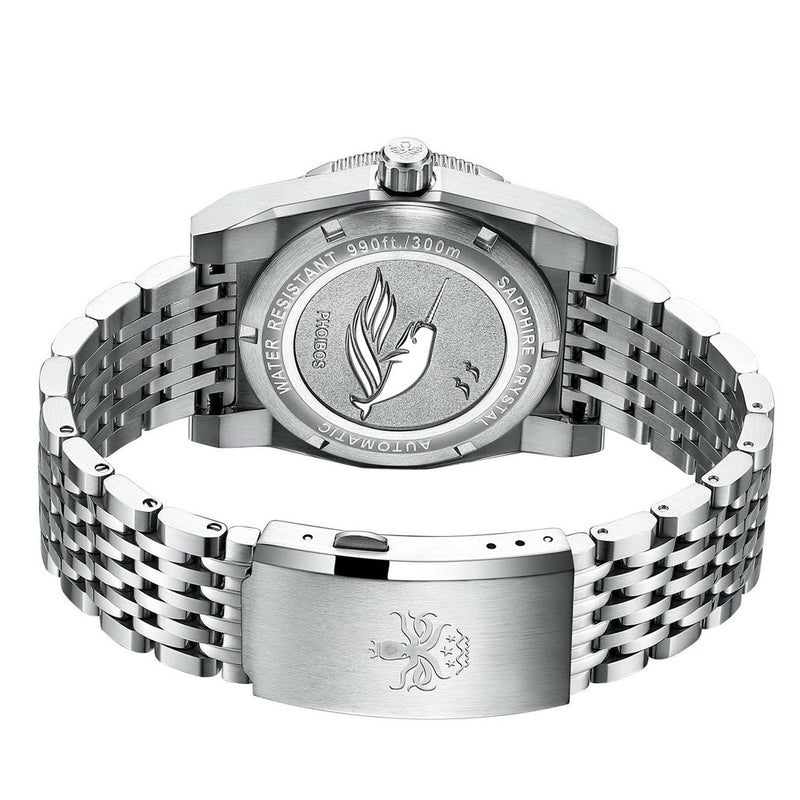 Phoibos Narwhal 300M Automatic Diver with Brown Dial #PY037D back