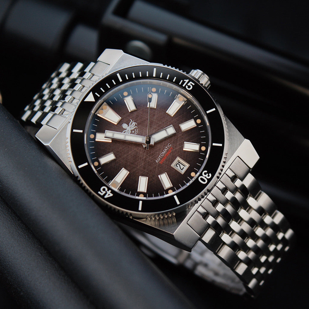 Phoibos Narwhal 300M Automatic Diver with Brown Dial #PY037D