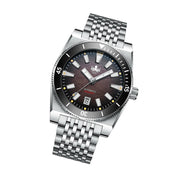 Phoibos Narwhal 300M Automatic Diver with Brown Dial #PY037D tilt