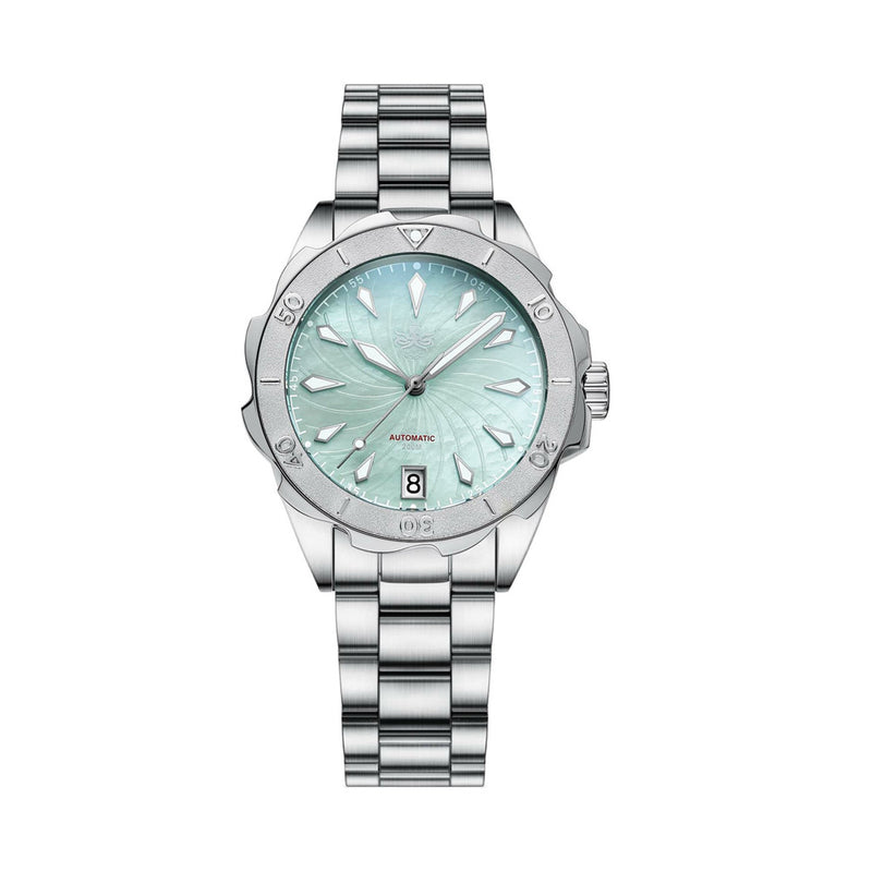 Phoibos Sea Nymph 200M Lady Diver with Mint Green Dial #PY038A
