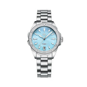 Phoibos Sea Nymph 200M Lady Diver with Aquamarine Blue Dial #PY038B