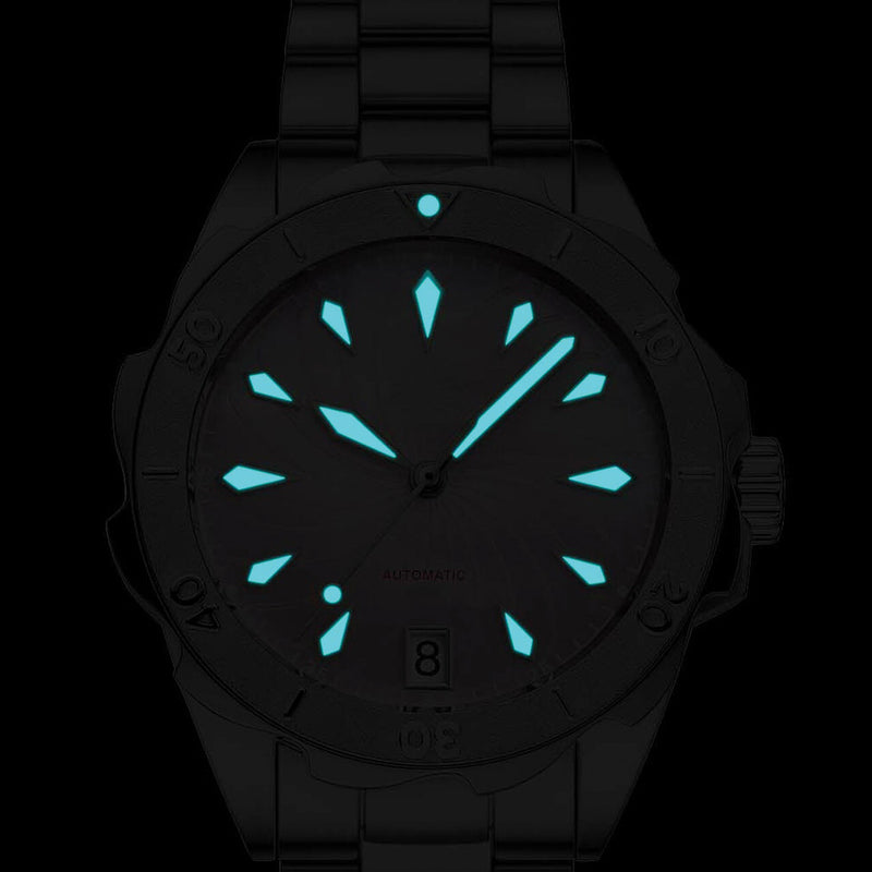 Phoibos Sea Nymph 200M Lady Diver with Tahitian Black Dial #PY038C lime