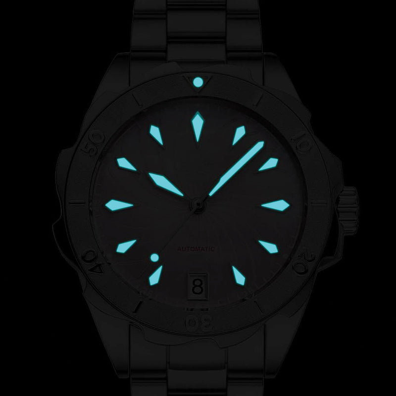 Phoibos Sea Nymph 200M Lady Diver with Sakura Pink Dial #PY038D lime