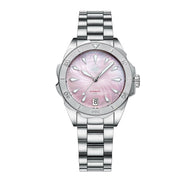 Phoibos Sea Nymph 200M Lady Diver with Sakura Pink Dial #PY038D zoom