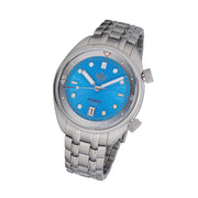 PHOIBOS x ISLANDER Limited Edition Eagle Ray Dive Watch with Sunburst Aqua Dial #PY039-LIW11