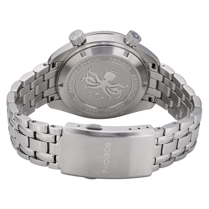 PHOIBOS x ISLANDER Limited Edition Eagle Ray Dive Watch with Sunburst Aqua Dial #PY039-LIW11