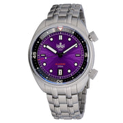PHOIBOS x ISLANDER Limited Edition Eagle Ray Dive Watch with Sunburst Purple Dial #PY039-LIW22