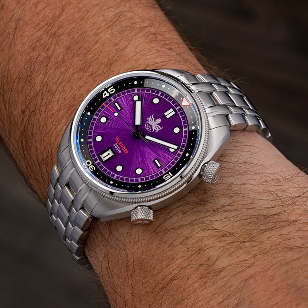 PHOIBOS x ISLANDER Limited Edition Eagle Ray Dive Watch with