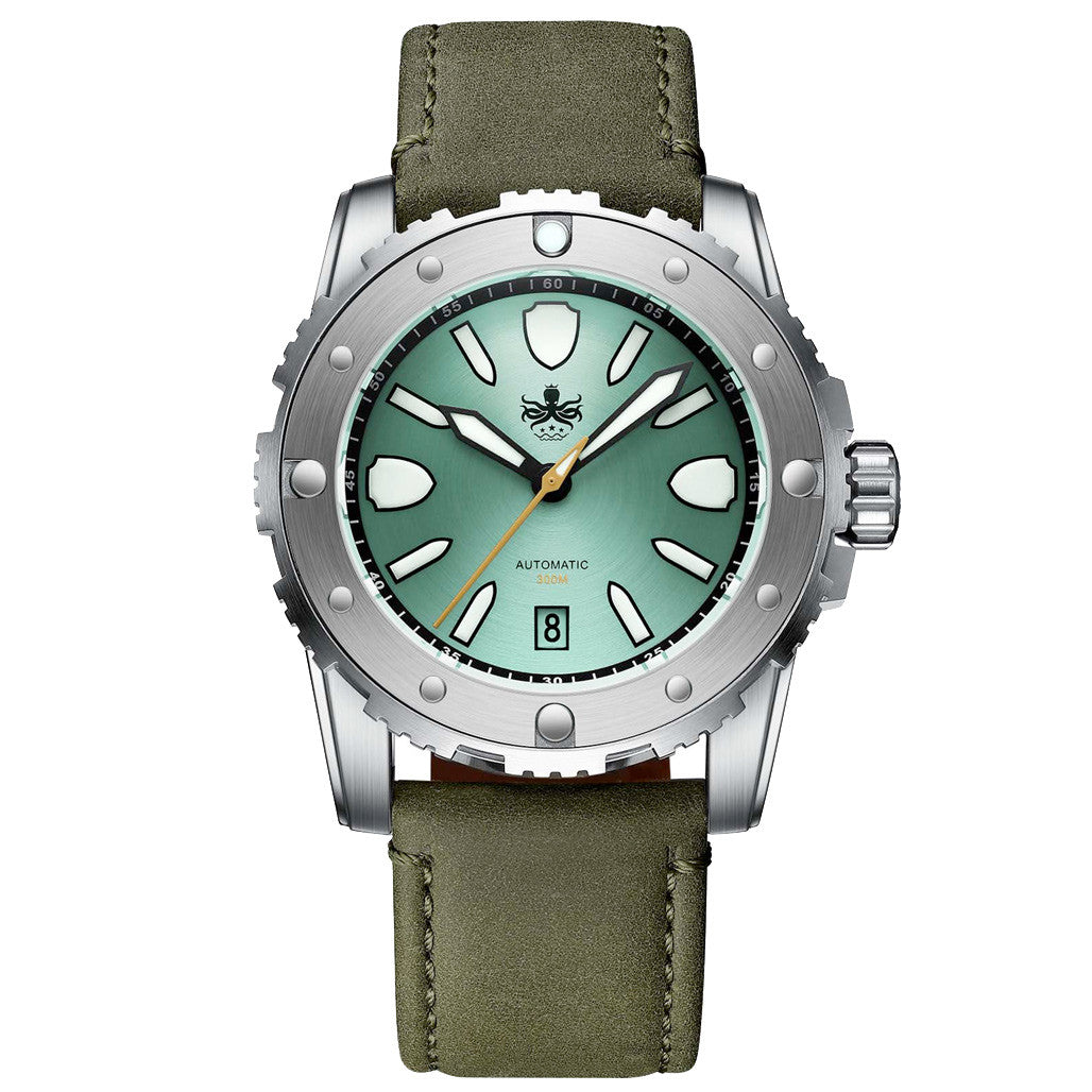 Phoibos Great Wall Limited Edition Automatic Dive Watch with Green